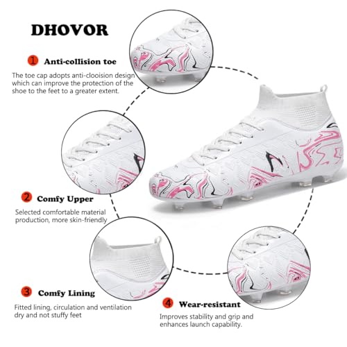 Soccer Cleats Boys Girls High-Top Football Cleats for Kids Football Shoes Professional Athletic Training Soccer Shoes2