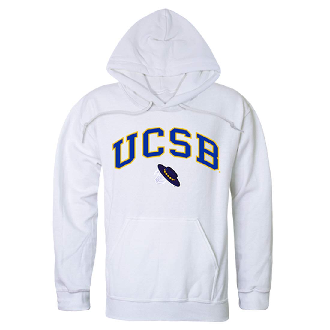 UCSB UC Santa Barbara Gauchos NCAA Campus Pullover Hoodie - X-Large, White