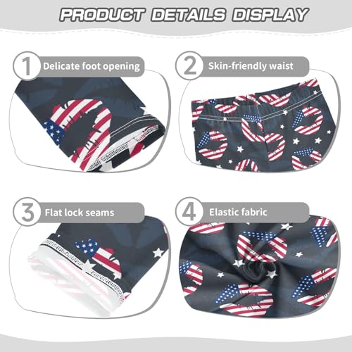 American Lips Girls Leggings,Workout Leggings for Girls Toddler Athletic Leggings Size for 3-10T3