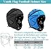 1 Pack Guardian Caps Football for Youth, Adjustable Flag Football Helmet, Lightweight F7 Football Helmet, EVA Special Needs Helmet, Soft Helmet for Flag Football, Breathable Scrum Cap (L Black)