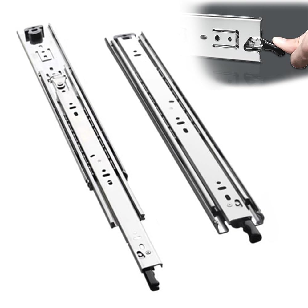 Guide Per Cassetti Pesanti Con Blocca Guide Cassetti Industriali 250 300 350 400 450 500 550 600 650 700 750 800 850 950 1000mm Guide Telescopiche Per Cassetti Gravosi(400mm/16in)