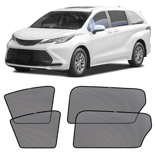 ZATOOTO Car Window Shades for Toyota Sienna 2020-2024, Car Side Window Shades for Baby, Breathable Mesh Car Window Covers Screen for Your Baby from 99% UV Rays and Bugs, Car Privacy Shades from Glare