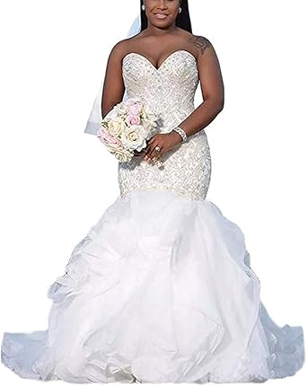 Amazon Com Womens Sweetheart Mermaid Wedding Dresses For Bride Long Beaded Pleats Bridal Weddig Gowns Clothing Shoes Jewelry Amazon Com Womens Sweetheart Mermaid Wedding Dresses For Bride Long Beaded Pleats Bridal Weddig Gowns Clothing Shoes Jewelry