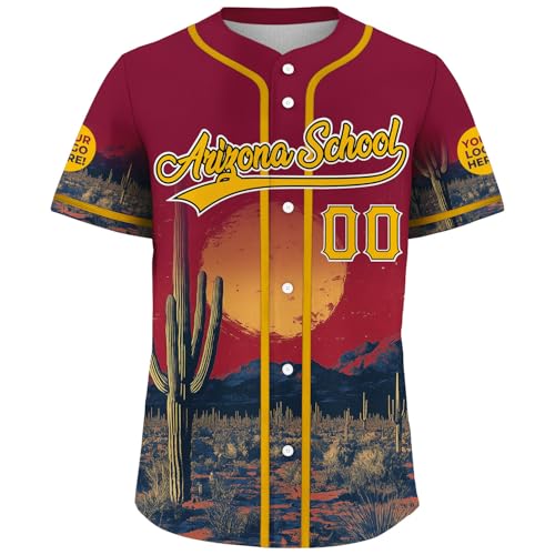 Camiseta personalizada de béisbol, nombre y número cosidos impresos, camiseta de sóftbol para mujer, hombre, jóvenes y niños miniatura 2