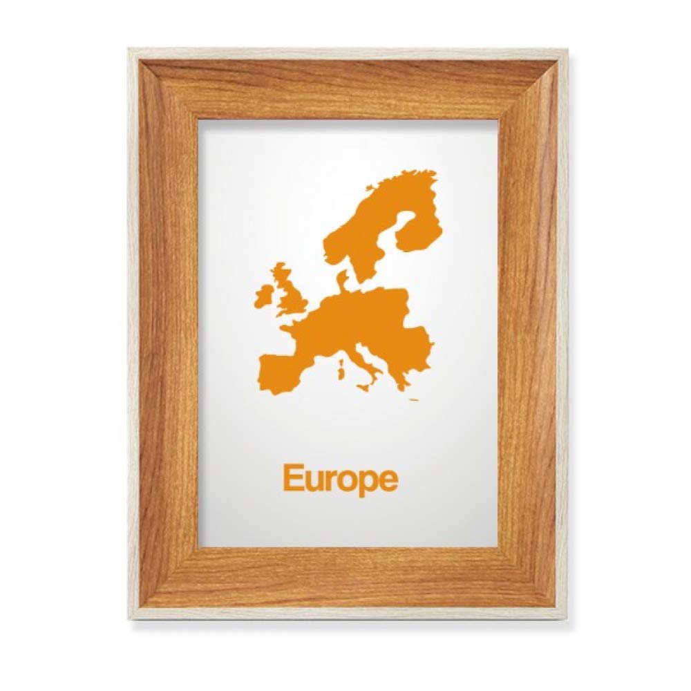 Cadre de Photo en Bois Europe Illustration Idéal pour Décorer un Bureau