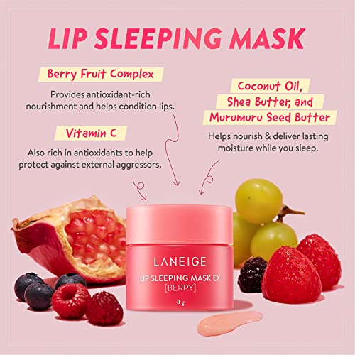 Laneige-Lip-Sleeping-Mask-EX-Moisturizing-with-Vitamin-C-Antioxidant-Lip-Balm-for-Dry-lips-Berry-8g