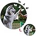 Puzzles Personalizado de Madera Redondo con tu Foto - Forma úNica de Animales DIY 3D Rompecabezas de Imagen Regalo (personalizado)