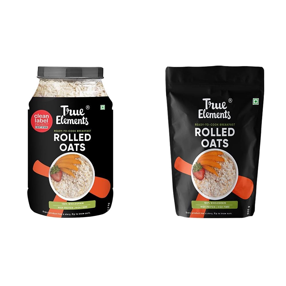 True Elements Rolled Oats 1.2 kg & True Elements Rolled Oats 500g-picture-23