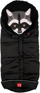 Kaiser 6566225 Bob - Saco para los pies para carrito de bebé con cara de animal extraíble, color negro