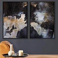 2 Piece Framed Canvas Wall Art Natural Abstract Canvas Prints Home Artwork Decoration for Living Room,Bedroom - 16