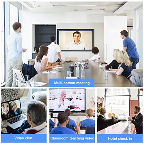 YoLuKe Webcam 1080P HD PC, Webcam con Microfono, Webcam 30FPS USB 2.0, Plug And Play, Compatibile con Windows XP / 7/8/10, Mac, Portatile ordinario