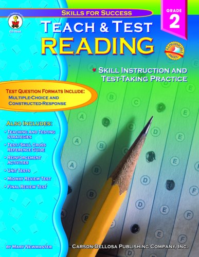 Teach & Test Reading Grade 2: Skills for Succes... 0887247741 Book Cover