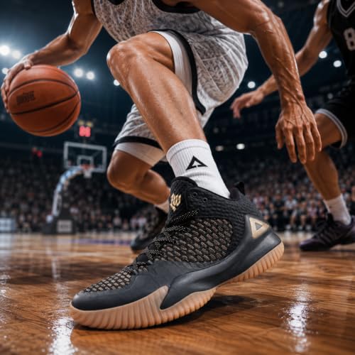 Image of PEAK High Top Mens Basketball Shoes Streetball Master Breathable Non Slip Sneakers Outdoor Cushioning Workout Sports Shoes for Gym Fitness