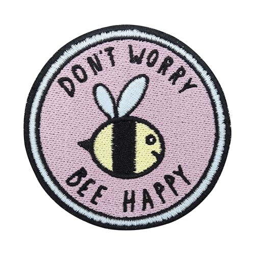 Finally Home Klett Patch - Dont worry bee Happy | Klett Patches Lustig,...