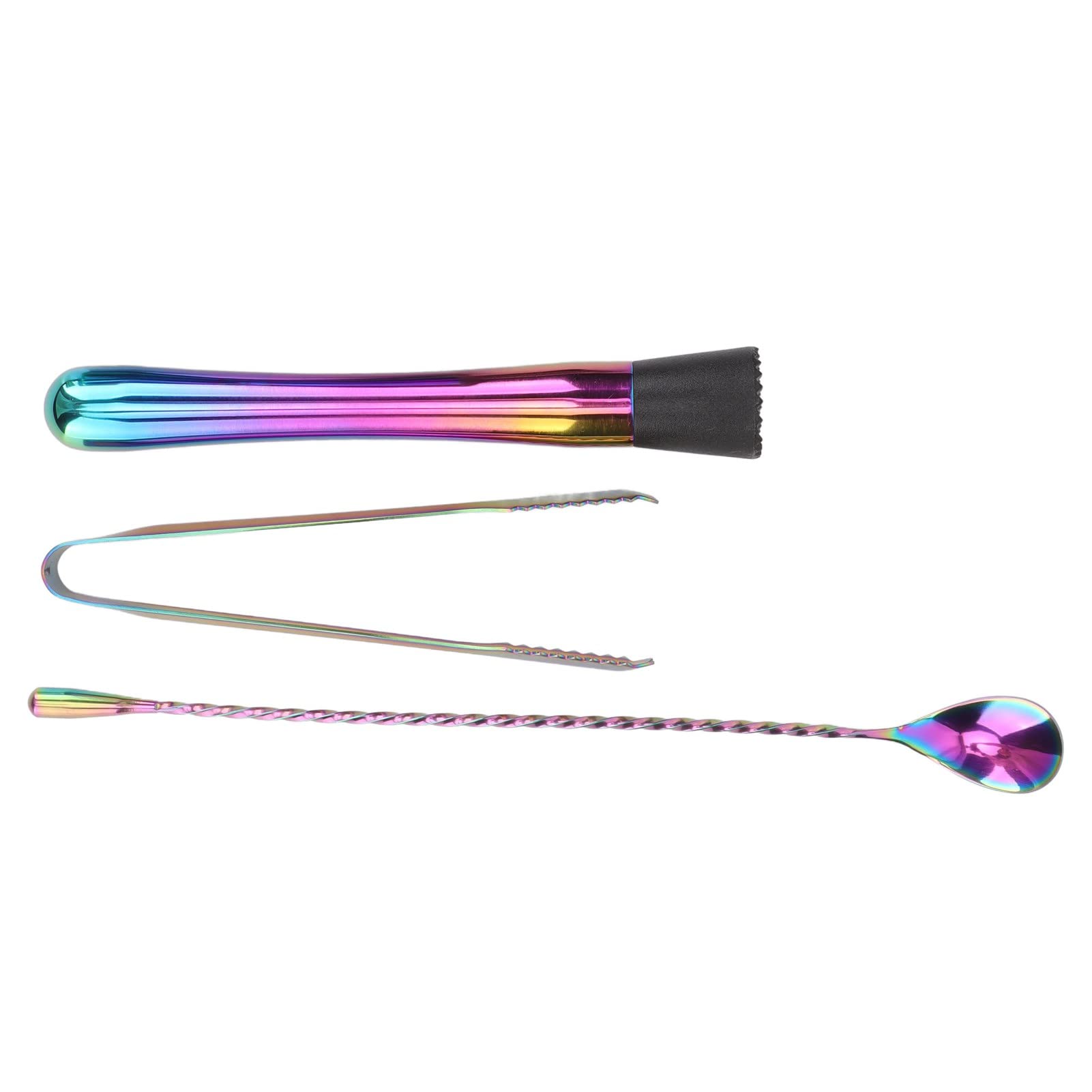 Kit de Barman Profesional Juego de coctelera de Acero Inoxidable 304 con Fondo ponderado para preservación del Calor para Uso doméstico en Barra Incluye Cuchara mezcladora