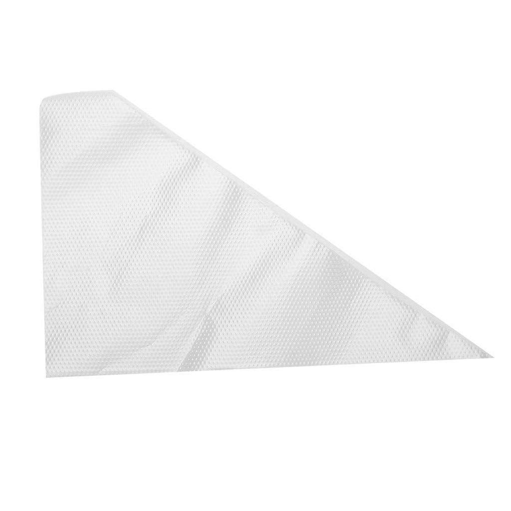 100 bolsas de decoración semi-transparentes para alimentos, paquete de pasteles desechables, bolsa para hornear, cocina, comedor y bar, juegos de utensilios para hornear con tapas