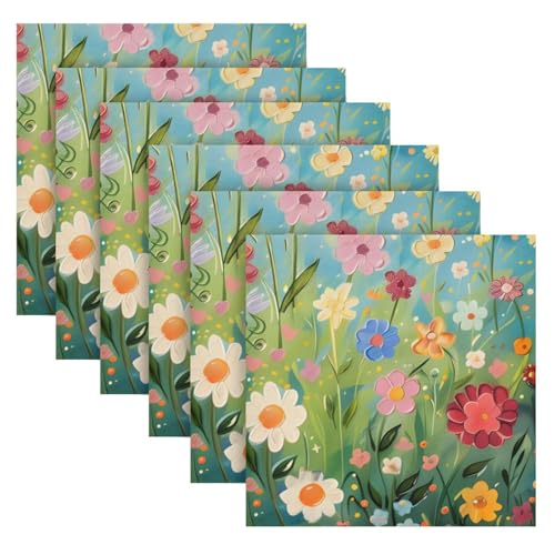 Servilletas de Tela Multicolor 20x20 pulgadas Pack 6 miniatura 2