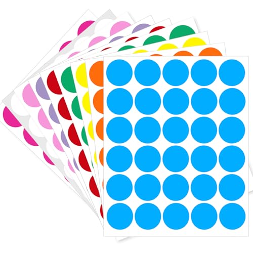 Yeachlaing 1 Inch Removable Color Code Dot Sticker Round Labels,Garage Sale Stickers Price Tags...