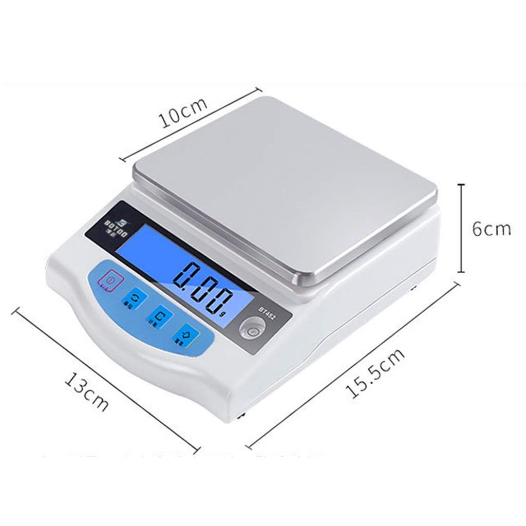 Bilance analitiche 2000g/0.01g Bilancia Digitale da Laboratorio ad Alta precisione Bilancia analitica di precisione da Laboratorio per bilance per Gioielli Bilance Clark Dorate Bilancia da Cucina