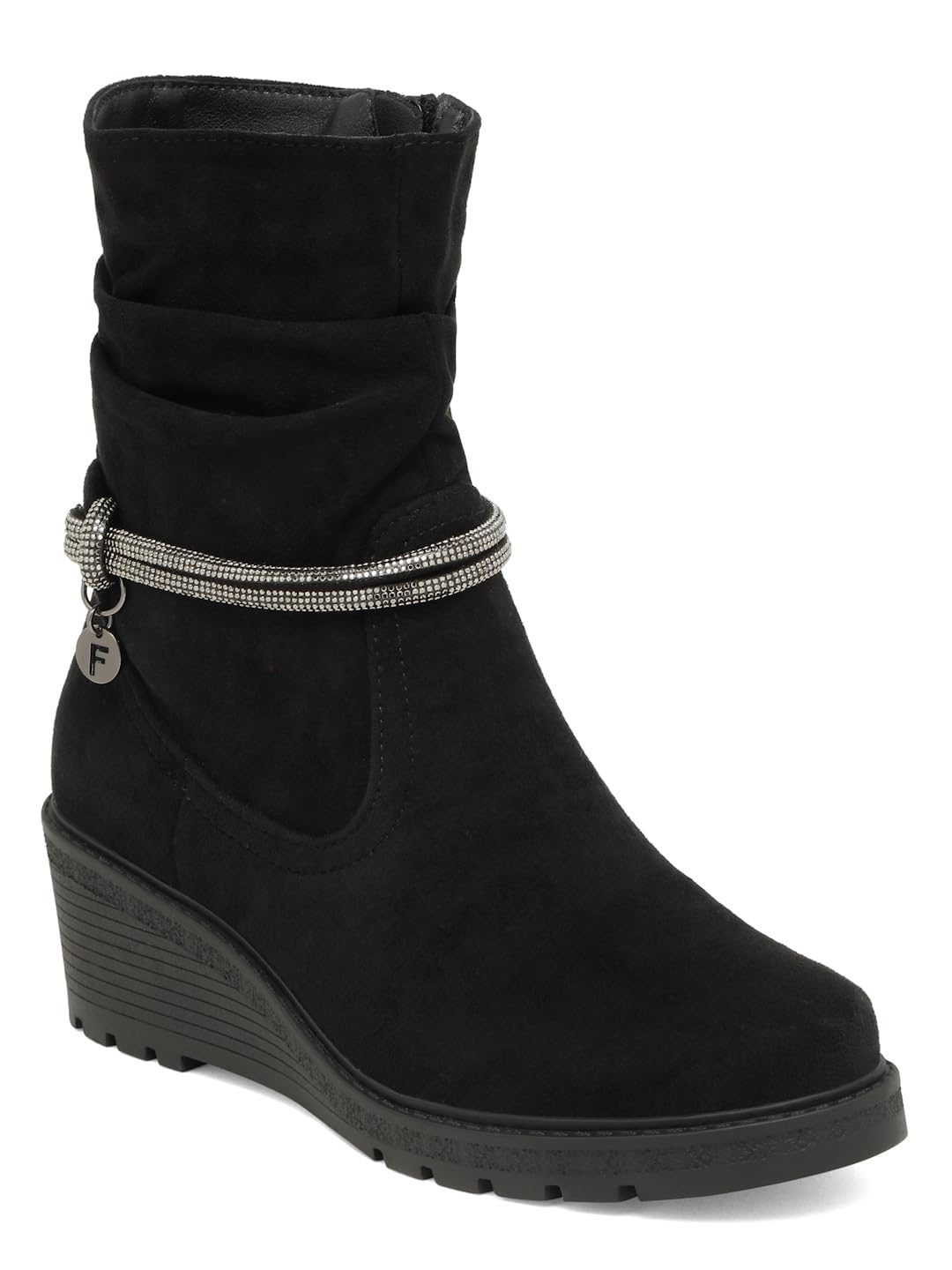 flat n heels Womens Black Boots FnH 588-20-BK-picture-51