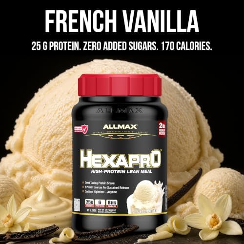 ALLMAX HEXAPRO Protein Powder, Vanilla, 2 lb, 21 Servings — 사진 2
