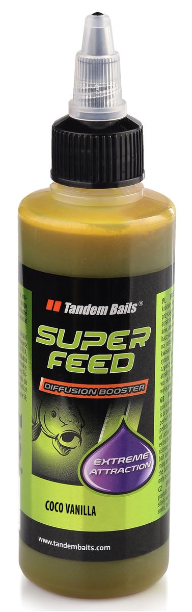 Tandem Baits SuperFeed Diffusion Booster Coconut & Vanilla | Carp Fishing Booster | Booster Effortless Carp Fishing | Carp Bait | Carp Fishing Accessories for Monster Fish 100ml