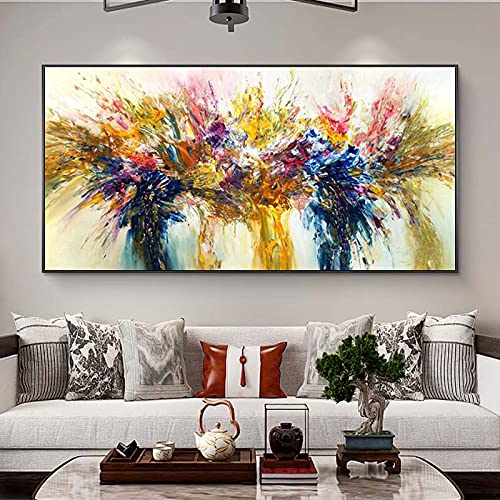 Texture art couleur fleur imprimée sur toile abstraite dsdsgog