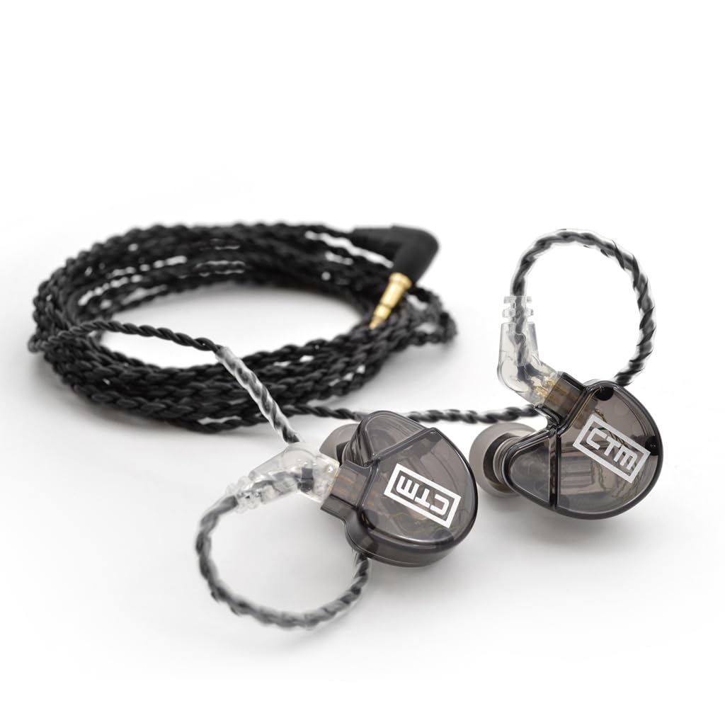 CTM IEM Replacement Cable 60" | Black | 2-Pin Connector | by Clear Tune Monitors