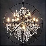 Ce luminaire suspendu peut éclairer votre pièce de manière extrême et large pour créer une atmosphère supérieure et élégante dans votre salon, salle à manger, chambre, hall d'entrée ou tout autre endroit sec.