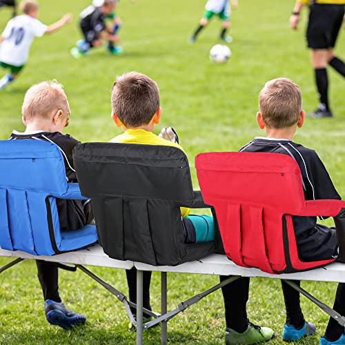 Nova Microdermabrasion NOVA0450 20.5 Inch/25 Inch Wide Stadium Seat For Bleachers W/Back Support Padded Cushion Portable Reclining Bleacher Seats Camping Stadium Chair Waterproof thumb #1