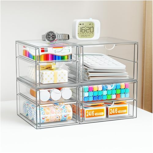 Save 35% on Clear Stackable Storage Drawers - Multi-Purpose Organizer - Image 2