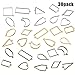 Produktbild 30Pcs Anhänger Lünette, Metall Gießform Schmuck Anhänger, Diy Gießform Resin Schmuck, Epoxidharz Harz Anhänger Formen für DIY UV Harz Handwerk Gedrückt Blume Schmuck