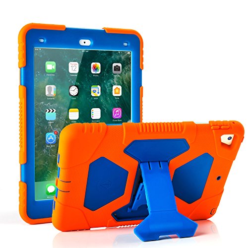 New iPad 9.7 2018/2017 Case, KIDSPR Lightweight Shockproof Rugged Cover with Stand Protective