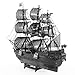 Metal Earth Puzzle 3D Black Pearl Ship Pirates of The Caribbean Metal Puzzle Model Kits for Adults Moderate Level 14.61 X 4.45 X 11.43 Cm