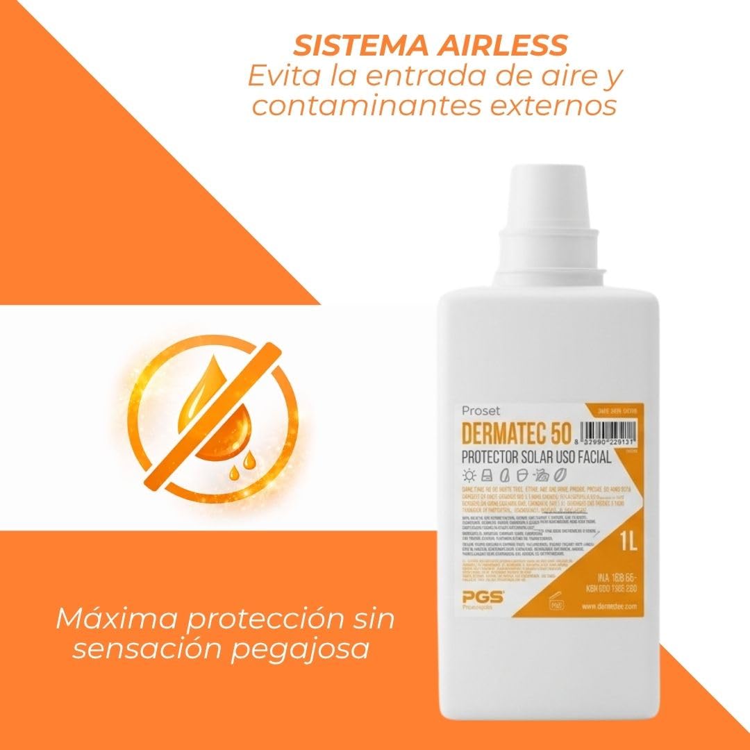Protector Solar Profesional uso diario | Crema Facial UVA/UVB, UVC (soldadura) | Resistente Agua y Sudor | Sin Perfume con Aloe Vera | Crema Solar trabajadores | Sin colorantes ni siliconas (1L)