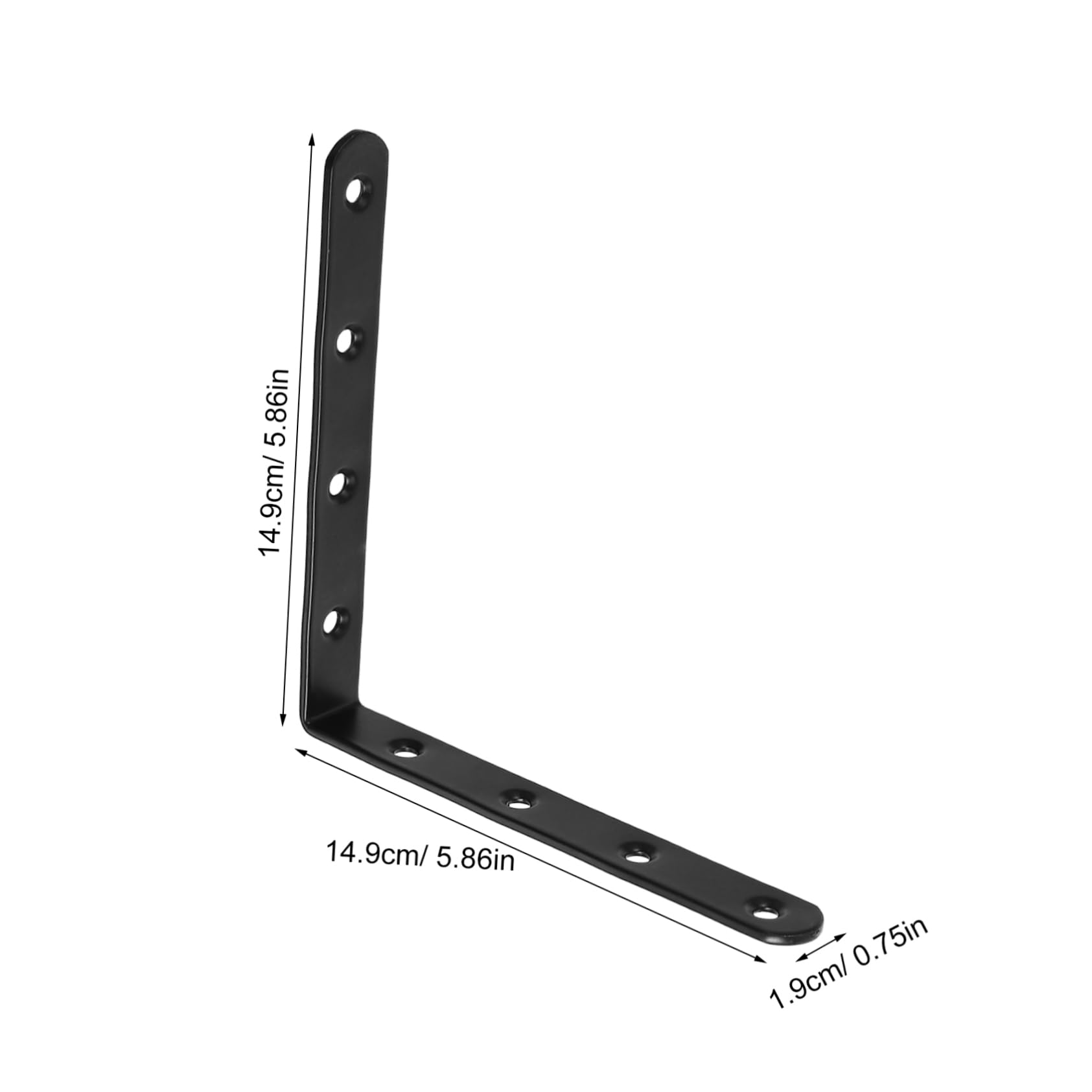 SOLUSTRE 4Pcs Heavy Duty Metal Mending Plates Straight Bracket Repair Plates for Wood Fence Bookcase and Cabinet Corner Brackets for Strong Joining Support
