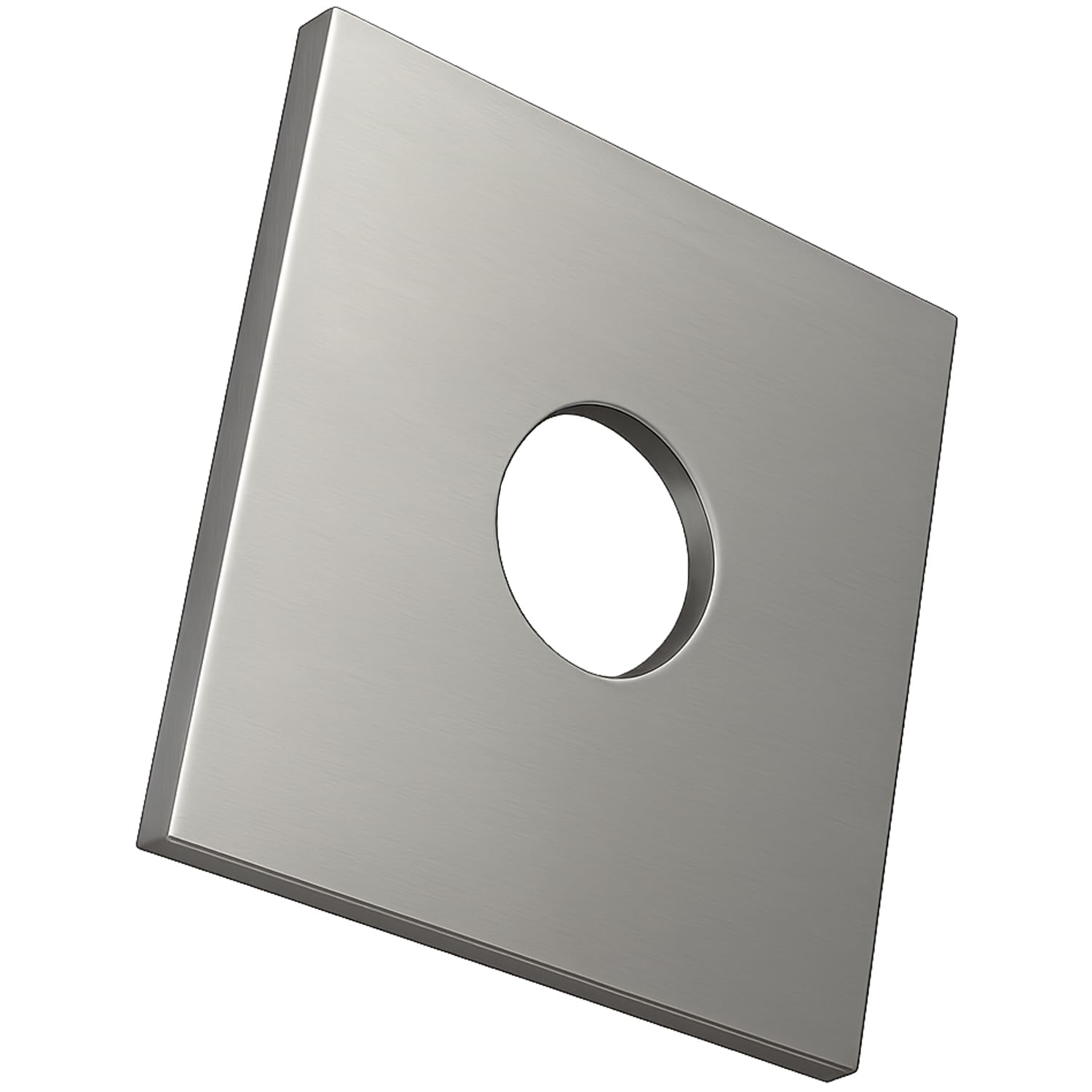 M10 Square Plate Washers (Pack of 10) Rectangular Washer with Round Hole Zinc Plated Steel Metal Flat Gaskets Galvanized Fasteners for 10mm Bolts Nuts Construction Heavy Duty DIN436 (10mm x 30mm)