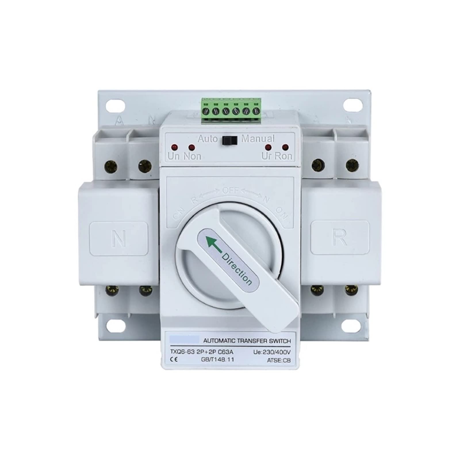 Automatyczny przełącznik transferowy, ATS Dual Power MCB 2P+2P 3P+3P 4P+4P Automatyczne/ręczne przełączanie wyłączników obwodu MCB 63A 40A 20A32A(63a,4P 4P)