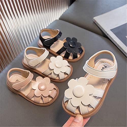Infant Baby Girls Sandals Summer Outdoor Casual Beach Shoes with Flower Anti Slip Rubber Sole Newborn First Walking Shoes2
