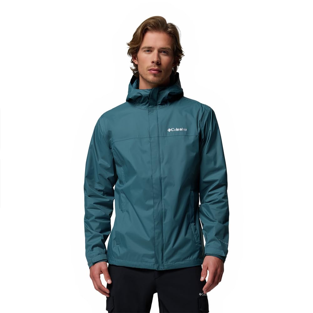 Columbia Men's Watertight 2 Jacket, Waterproof Rain Jacket, Everblue, S