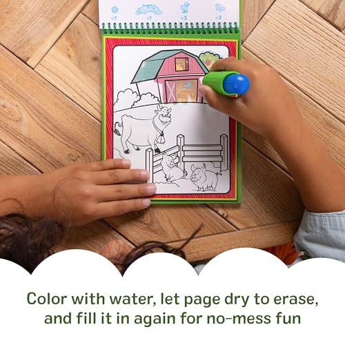 Image of Melissa & Doug On the Go Water Wow! Mess Free Coloring Book, Reusable Water-Reveal Activity Pad, Animals, Travel Toys, Party Favors, For Toddlers & Kids Ages 3+ - FSC Certified (Pack of 6)