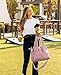Gym Bag for Women, Travel Duffle Bags with Wet Pocket, Lightweight Carry on Bag Overnight Weekender Duffel Bag, Water Resistant (Mauve Pink)