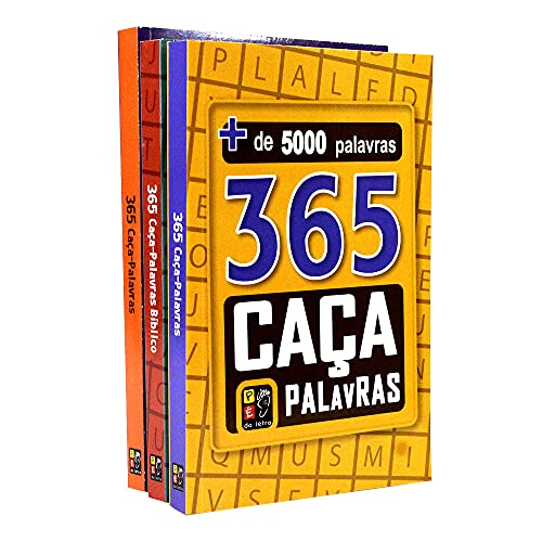 Kit 3 Livros | 365 Caça Palavras - Pé da Letra
