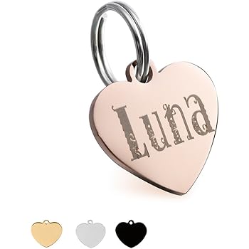 heart dog tags