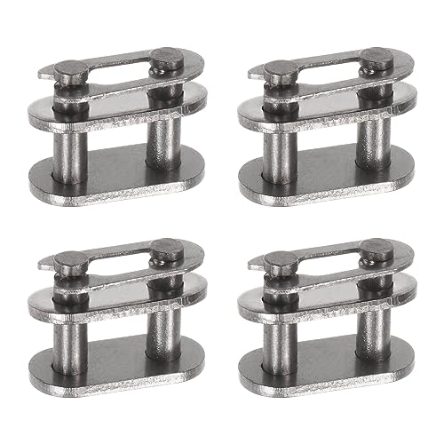 sourcing map 4Pcs Chain Master Connector Link Roller 3/8" Pitch Stainless Steel Standard Connecting Split Links for 06B Chain