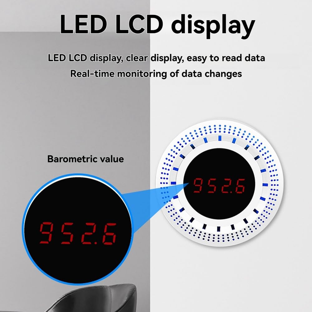Capteur Intelligent Tuya - Pression Atmosphérique, Température, Humidité - Connecté WiFi, écran LED