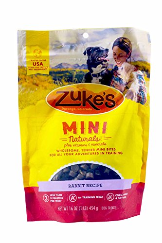 Zuke's Mini Naturals Dog Treats, Wild Rabbit, 3 Pounds (Pack of 3)