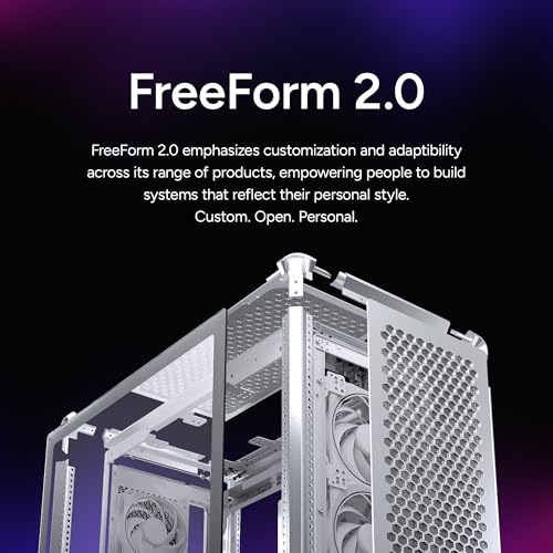 Image of Cooler Master MasterFrame 600 Mesh Silver Aluminum ATX Mid-Tower PC Case + V4 Alpha 3DHP CPU Air Cooler High Airflow Bundle