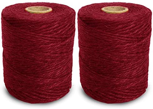 ANSIO Jute Twine, 500 ft Jute String 3 ply 2mm Thickness, Jute Rope for Decoration Garden Floristry DIY Arts Bundling Crafts & Wrapping - Brown