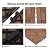 Yaheetech 27PCS Deck Tiles Interlocking Wood Composite Decking Flooring Patio Pavers Tiles Solid Wood and Plastic Indoor Outdoor 12 x 12" Brown